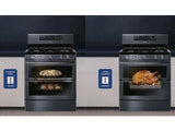 5.8 cu ft. Smart Freestanding Gas Range with Flex Duo™ & Dual Door in Black Stainless Steel