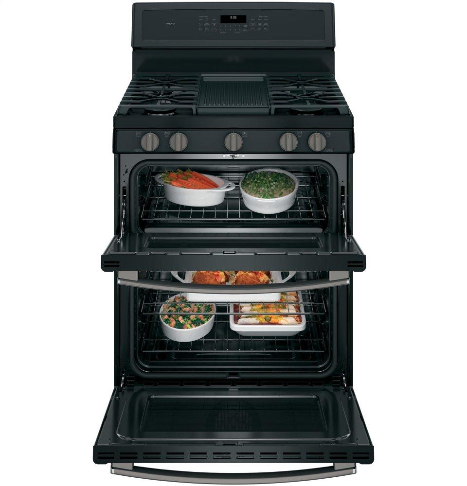 GE Profile™ 30" Free-Standing Gas Double Oven Convection Range