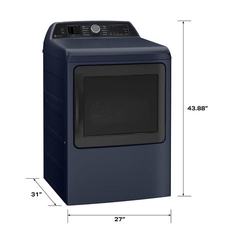 GE Profile™ ENERGY STAR® 7.3 cu. ft. Capacity Smart Electric Dryer with Steam and Washer Link