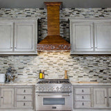 ZLINE 30 in. Wooden Wall Mount Range Hood in Walnut and Hamilton - Includes Remote Motor
