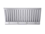 Forno Palazzo 48-Inch Wall Mounted Range Hood, Stainless Steel, Heavy Duty Baffle Filters, Remote Control
