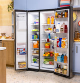 GE® ENERGY STAR® 23.6 Cu. Ft. Counter-Depth Side-By-Side Refrigerator with Extra Tall Dispenser and In-Door Icemaker