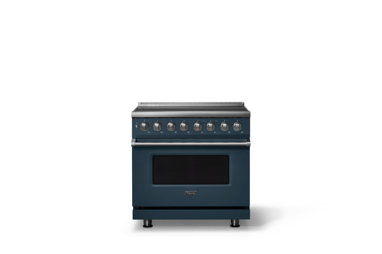 36"W. Induction Range (Finish: Squall, Trim: Polished Chrome)