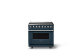 36"W. Induction Range (Finish: Squall, Trim: Polished Chrome)