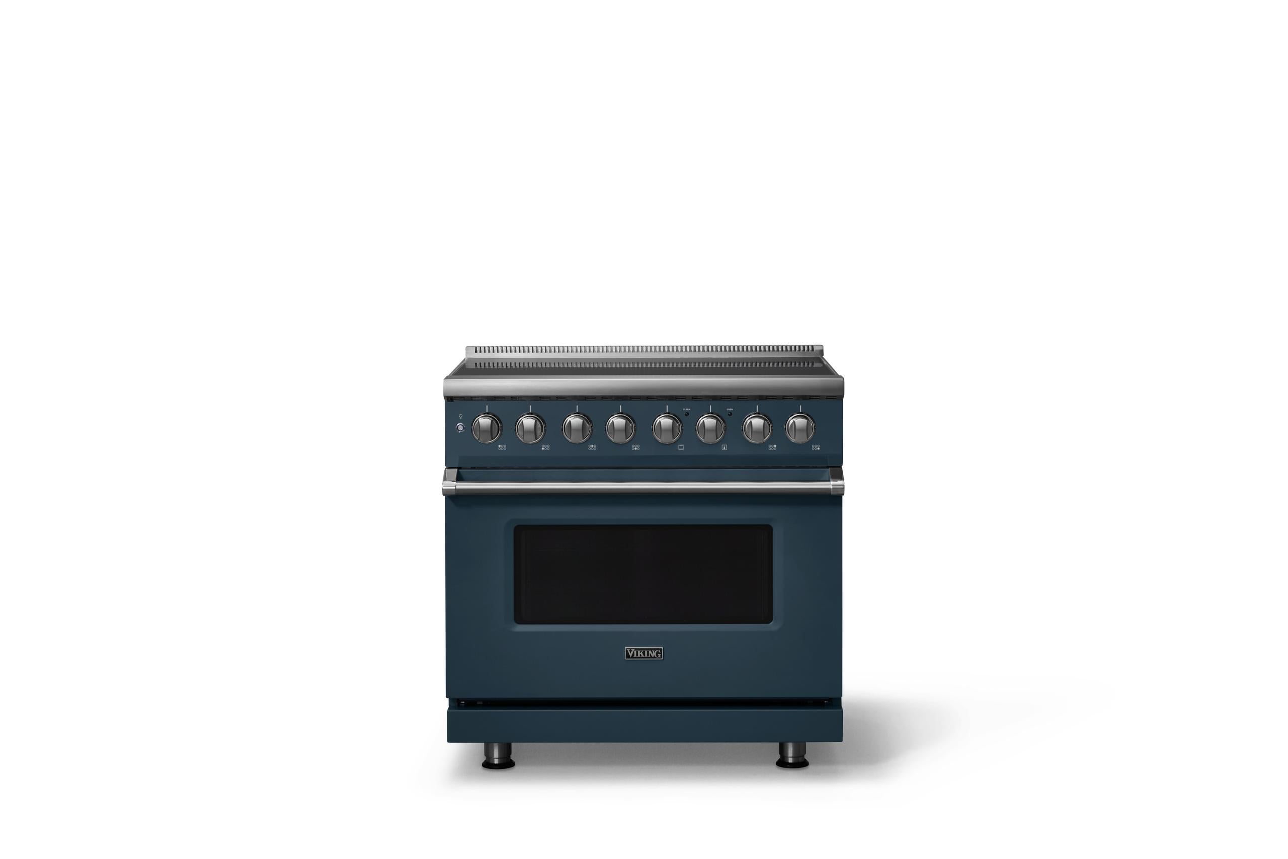 36"W. Induction Range (Finish: Squall, Trim: Polished Chrome)