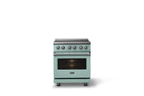 30"W. Electric Range (Finish: Splash, Trim: Polished Chrome)