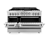 ZLINE 48" 6.0 cu. ft. Range with Gas Stove and Gas Oven in Stainless Steel (RG48) [Color: Red Matte]