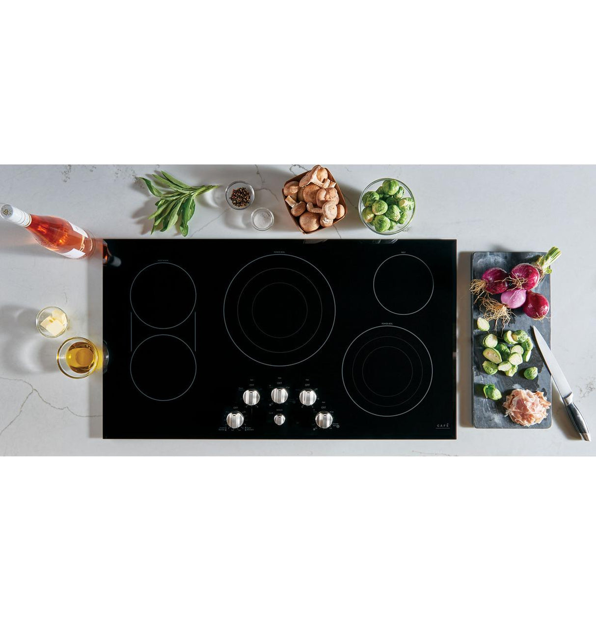 Café™ 36" Knob-Control Electric Cooktop