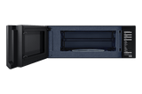 1.1 cu. ft. Bespoke Smart SLIM Over-the-Range Microwave with 400 CFM Hood Ventilation, Wi-Fi & Voice Control in White Glass