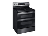 5.9 cu ft. Smart Freestanding Electric Range with Flex Duo™ & Dual Door in Black Stainless Steel