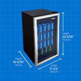 Danby 3.1 cu. ft. Free-Standing Beverage Center in Stainless Steel