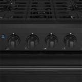 30 Inch Professional Gas Range In Black