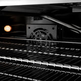ZLINE Autograph Edition 36 in. 5.2 cu. ft. Paramount Gas Range with 6 Burner DuoPro? Cooktop and Convection Gas Oven in Stainless Steel with Champagne Bronze Helix Handle and Accents (PSGRZ-36-KCB)
