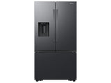 31 cu. ft. Mega Capacity 3-Door French Door Refrigerator with Four Types of Ice in Matte Black Steel