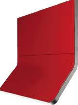 Horizon, Wall, 90cm, SS/Red Glass, BODY ONLY