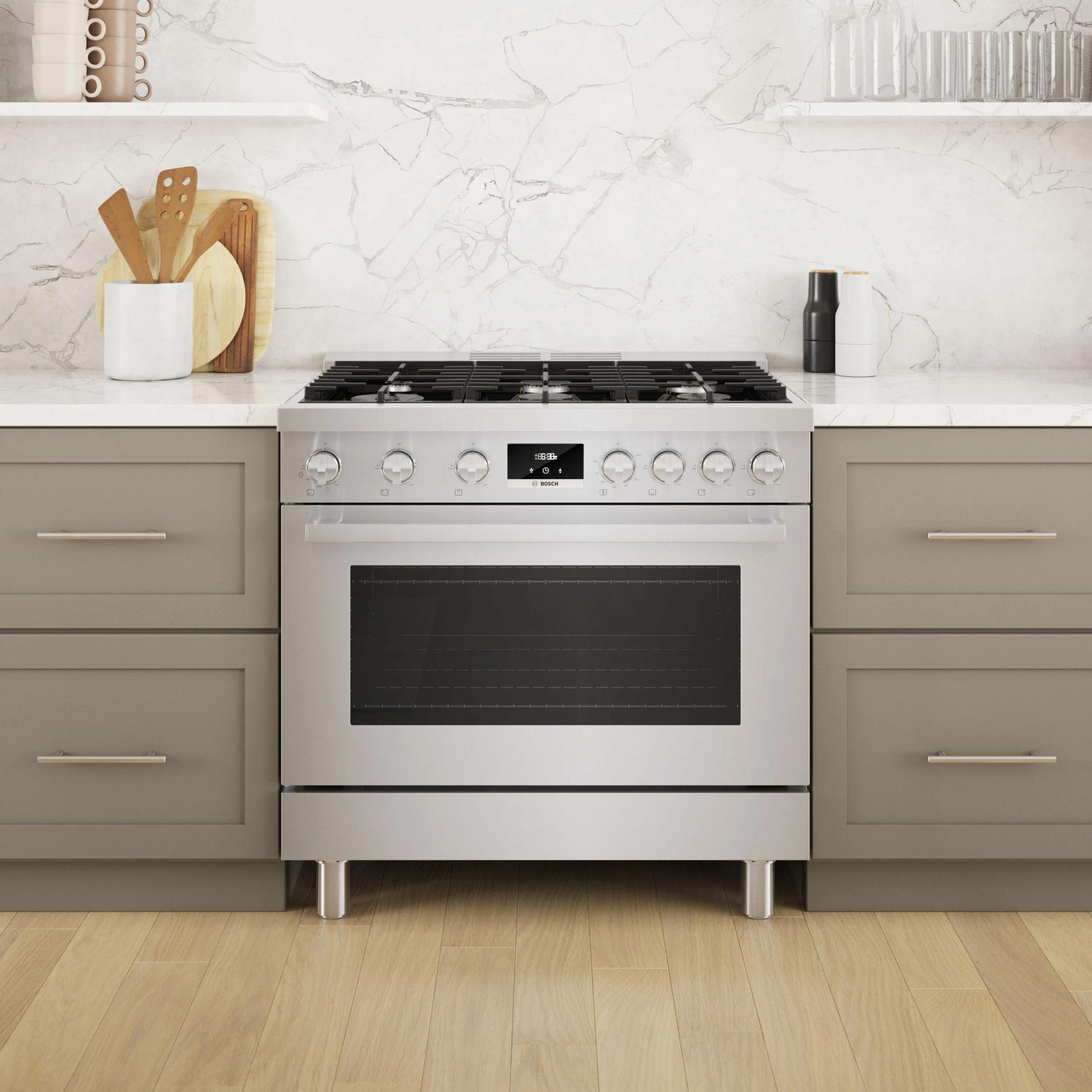 800 Series Dual Fuel Freestanding Range 36" Stainless Steel