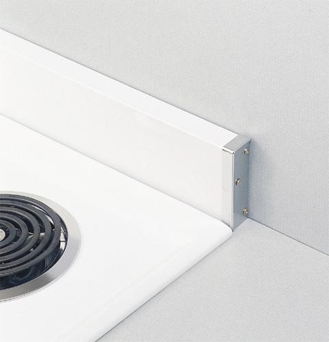 Backsplash for 27" drop in ranges. Installation instructions included
