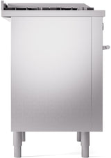 Professional Plus II 36 Inch Dual Fuel Liquid Propane Freestanding Range in Stainless Steel with Trim