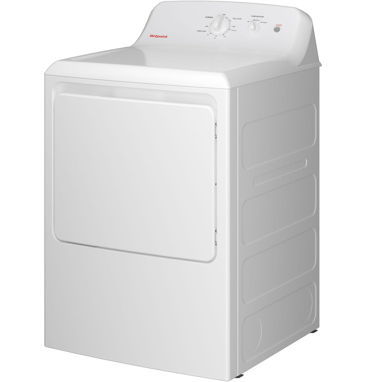 Hotpoint® 6.2 cu. ft. Capacity Gas Dryer with Up To 120 ft. Venting and Shallow Depth
