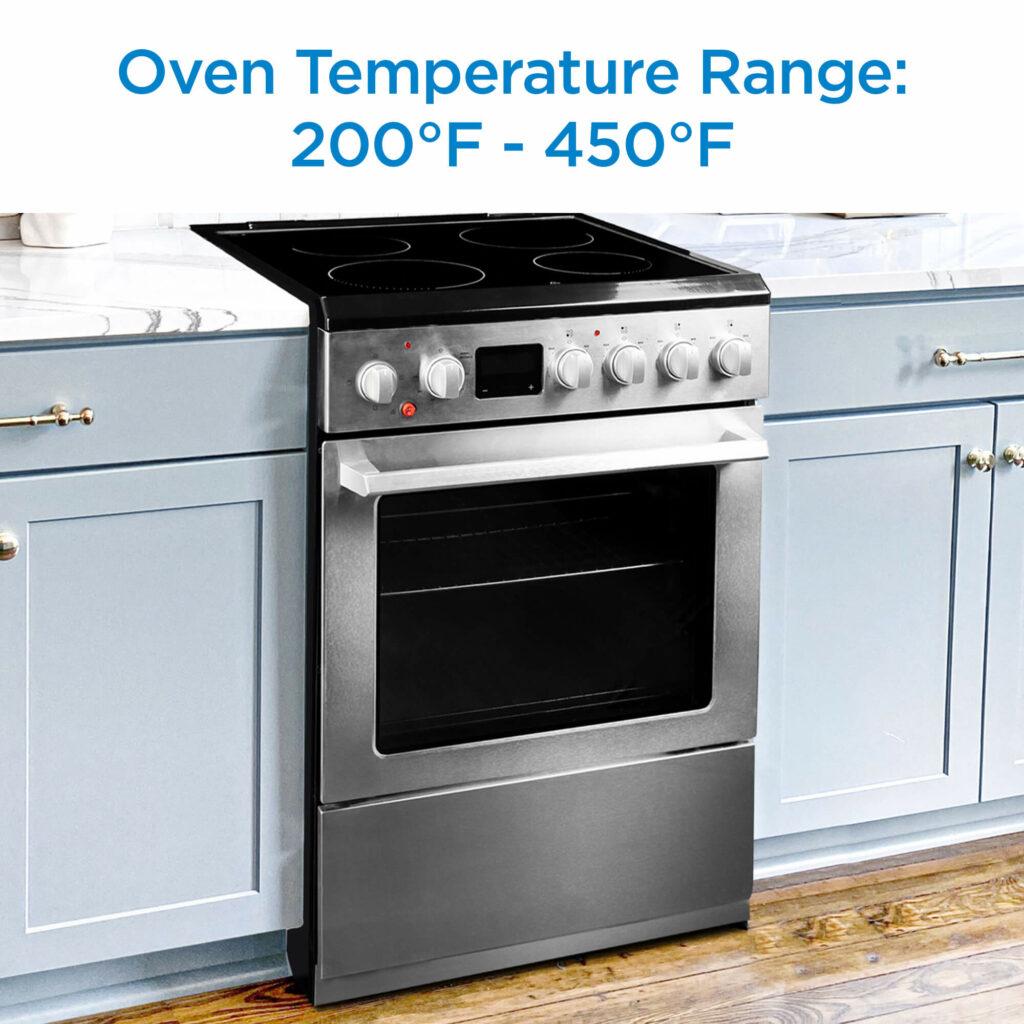 Danby 24-in TruAirFry Smooth top Slide-in Electric Range in Stainless Steel