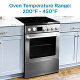 Danby 24-in TruAirFry Smooth top Slide-in Electric Range in Stainless Steel