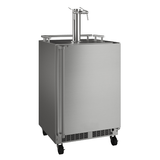 24-In Outdoor Mobile Dispenser For Beer, Wine Or Draft Beverages with Door Style - Stainless Steel