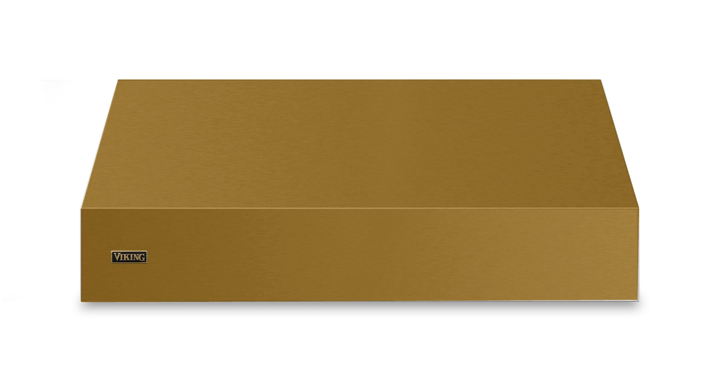 48"W. 18"H. Wall Hood (Finish: Golden Hour, Trim: Brushed Brass)