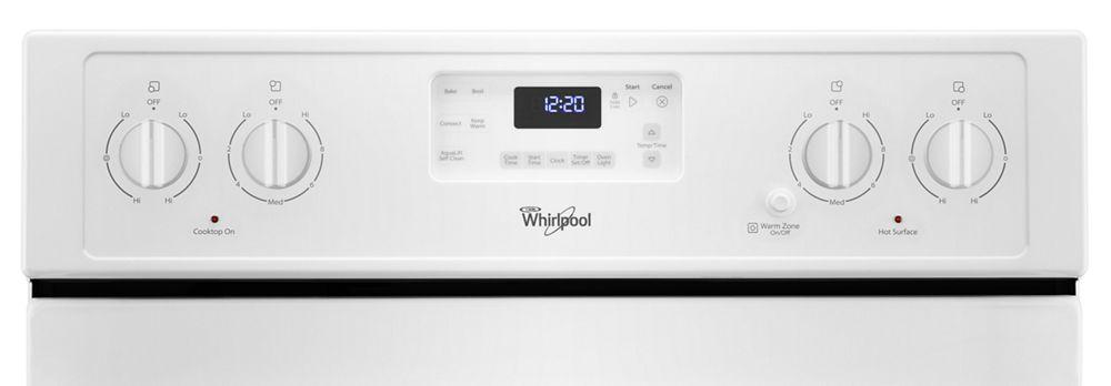 6.4 Cu. Ft. Freestanding Electric Range with AquaLift® Self-Cleaning Technology