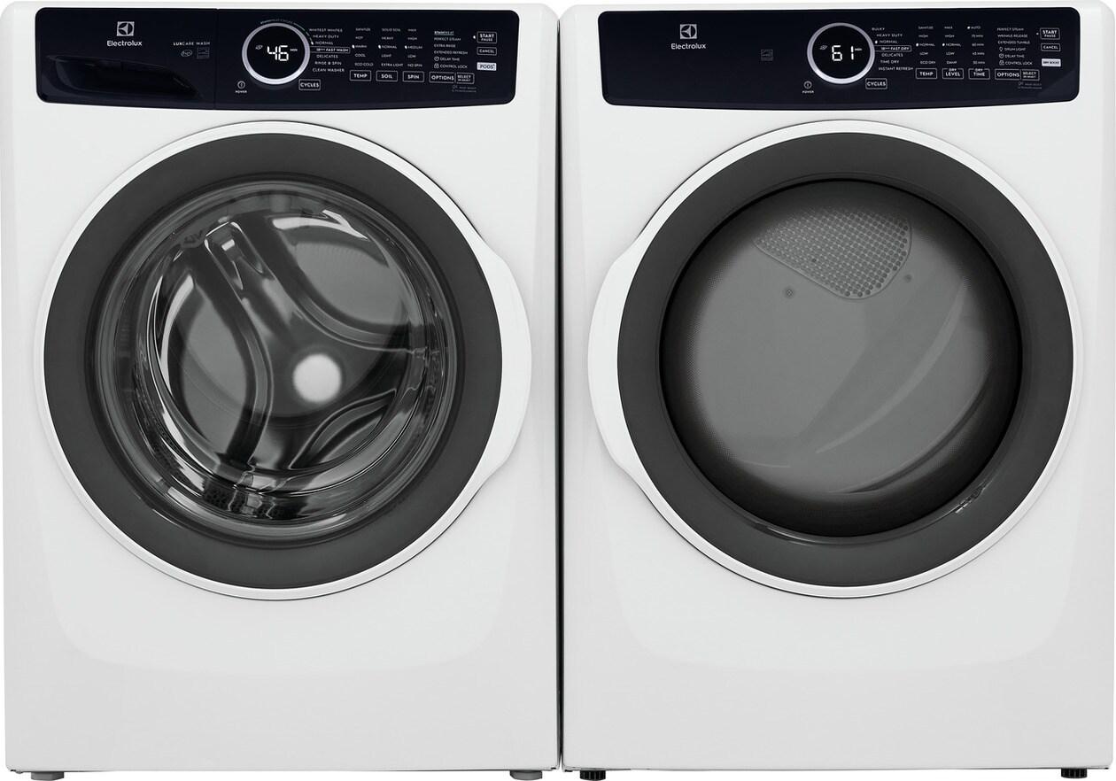 Electrolux Side-by-Side Front Load Washer & Electric Dryer Set - White