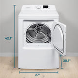 Element 7.0 Cu. Ft. Electric Dryer - White (ENTDE7027EW)