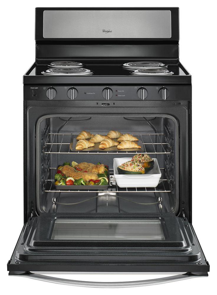 4.8 Cu. Ft. Freestanding Electric Range with High-Heat Self-Cleaning System