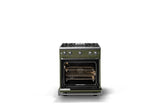 30"W. Sealed Burner Gas Range (Finish: Martini, Trim: Polished Chrome, Fuel: Natural Gas)