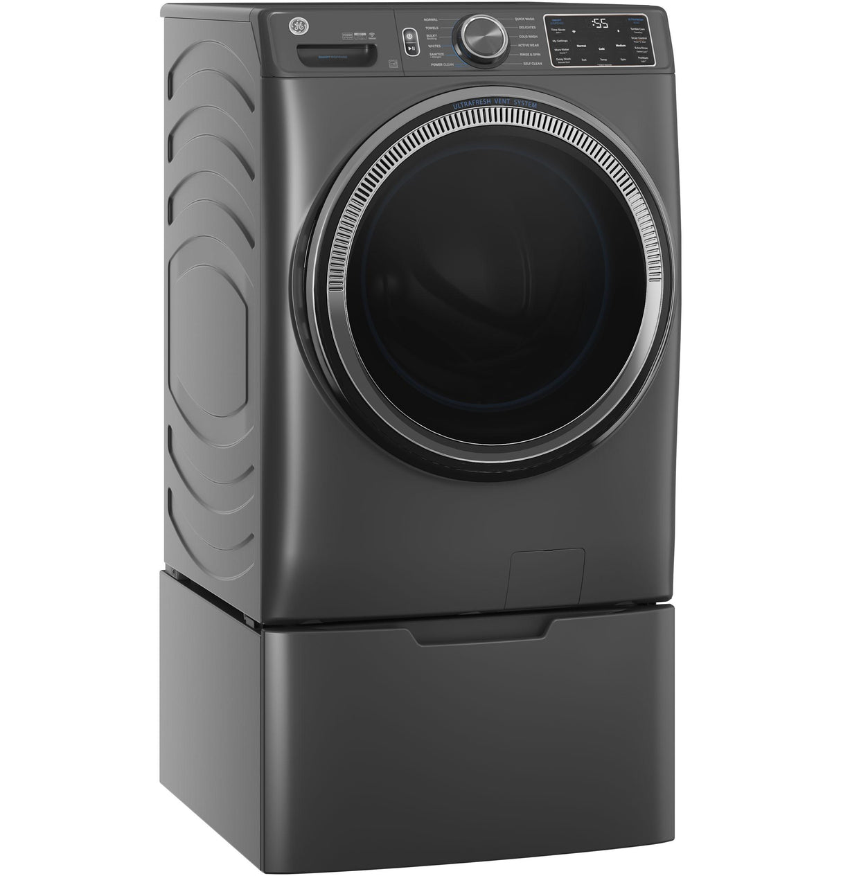 GE® ENERGY STAR® 5.0 cu. ft. Capacity Smart Front Load Steam Washer with SmartDispense™ UltraFresh Vent System with OdorBlock™ and Steam