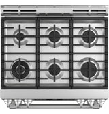GE Cafe™ Series 30" Slide-In Front Control Range with Warming Drawer