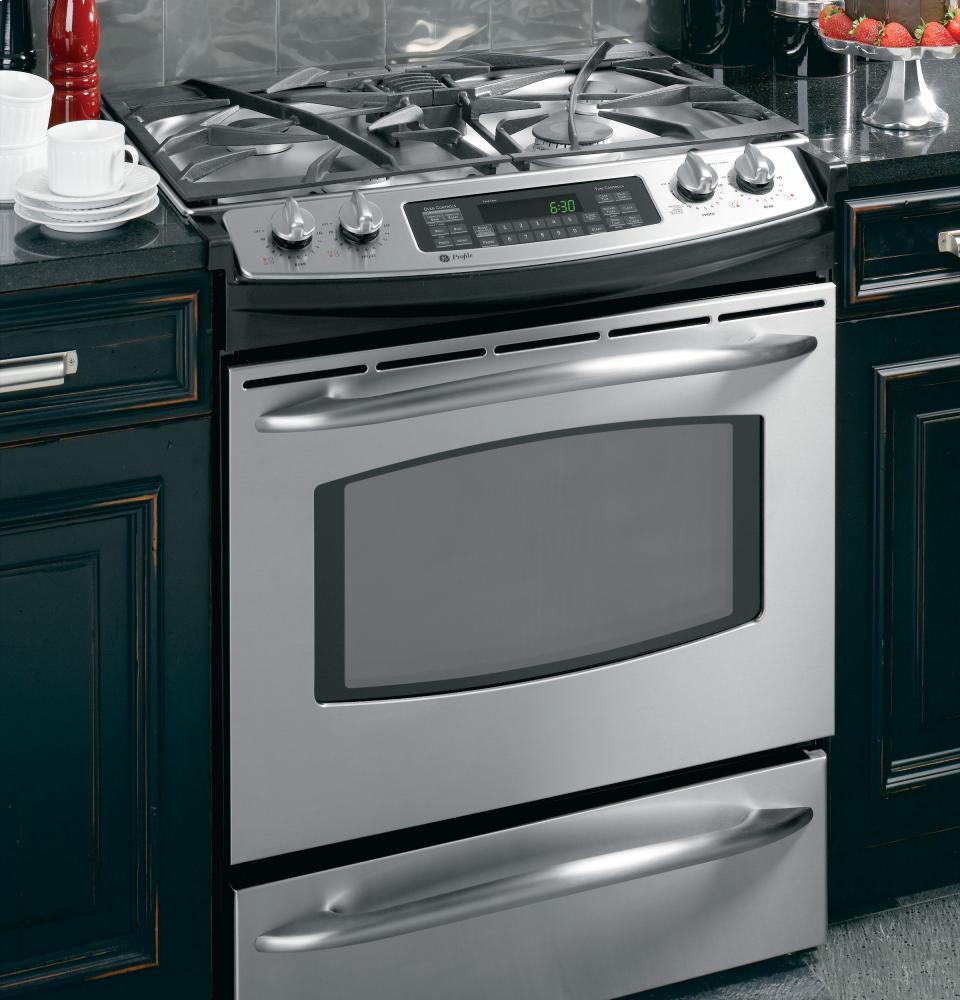 GE Profile™ 30" Slide-In Gas Range