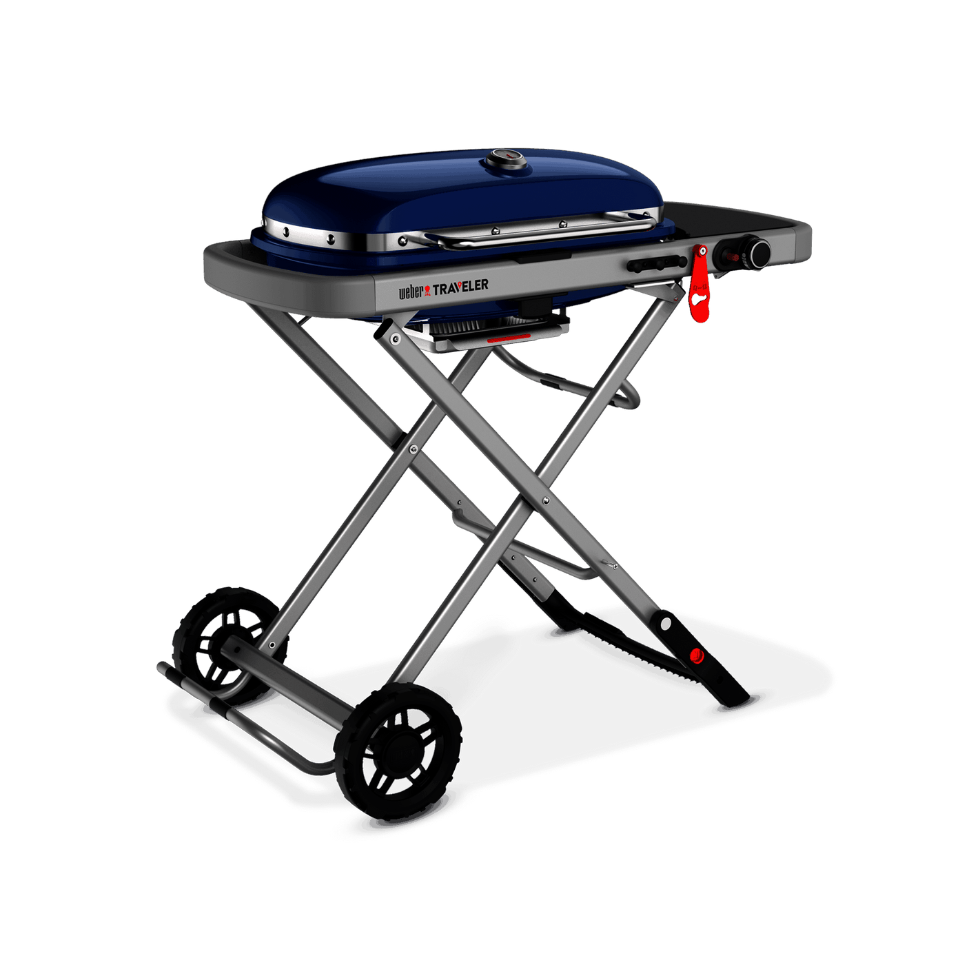 Weber Traveler® Portable Gas Grill - Deep Ocean Blue