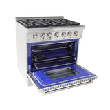 36 Inch Professional Gas Range In Stainless Steel