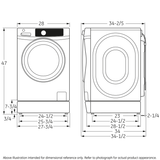 GE® 4.9 DOE cu. ft. Capacity RightHeight™ Front Load ENERGY STAR® Washer with Steam