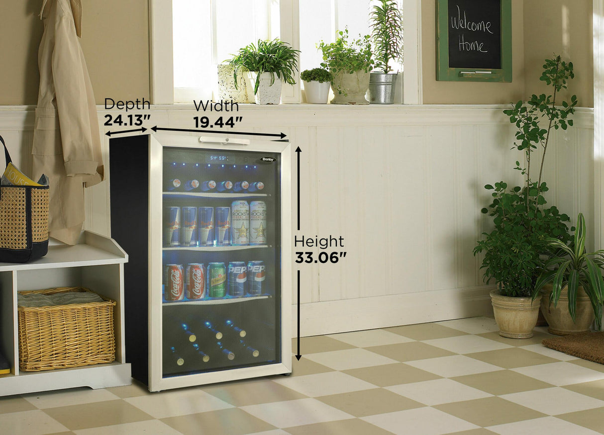 Danby 3.9 cu. ft. Free-Standing Beverage Center in Black