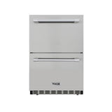 Thor Kitchen - 24 In. 5.3 Cu. Ft. Double Drawer Under-counter Refrigerator In Stainless Steel, Counter Depth