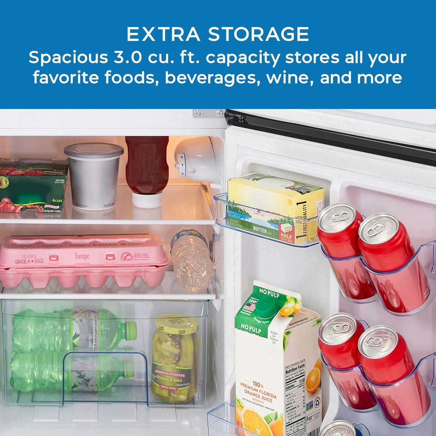 Avanti 3.1 Cu. Ft. Retro Compact Refrigerator - Black