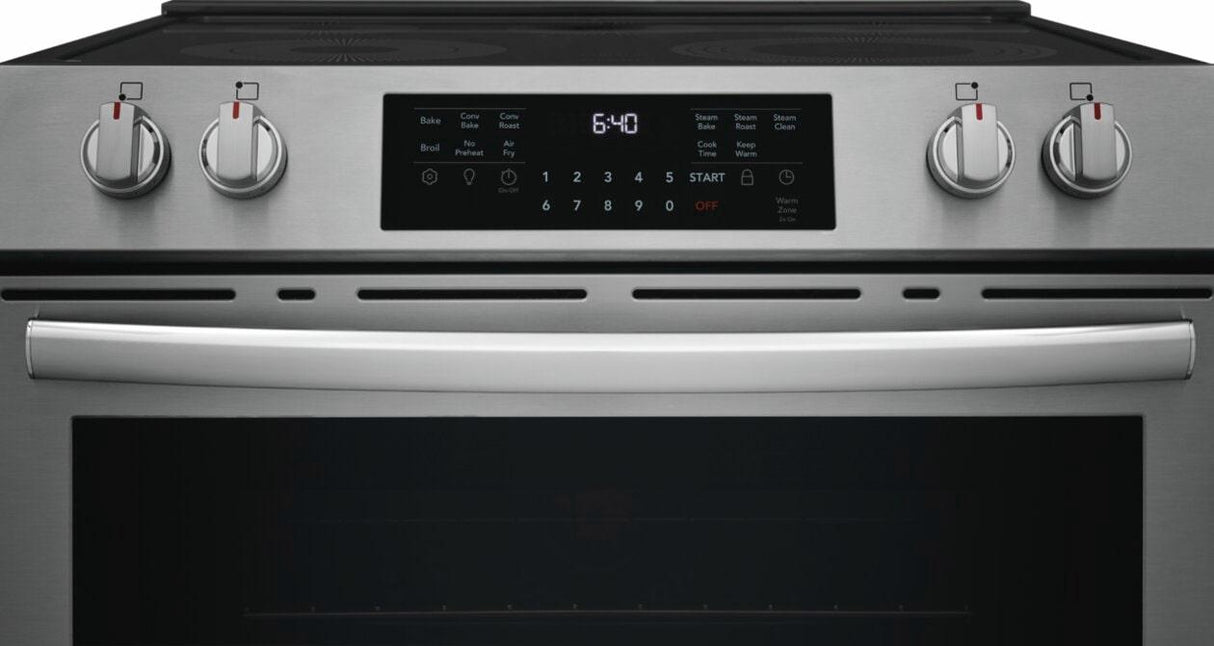 30" Front Control Electric Range with Total Convection