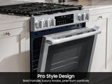 Bespoke Smart Slide-in Dual Fuel Range Pro Style Elite Design  Illuminated Knobs  Air Fry Max