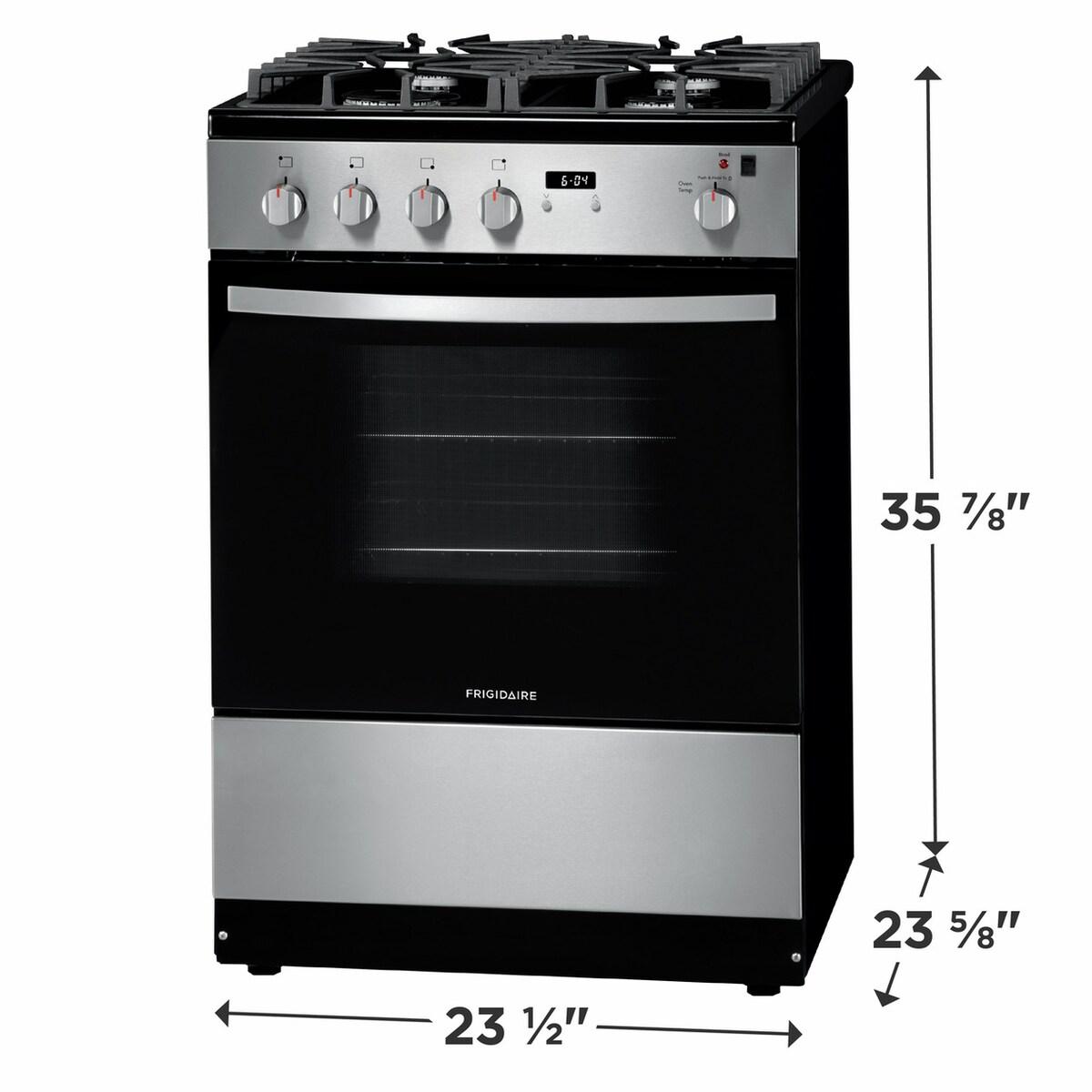 24" Front Control Freestanding Gas Range