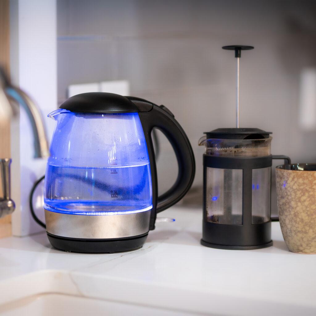 Danby 1.2L Glass Kettle in Black