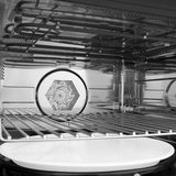 ZLINE Autograph Edition 24 in. 1.6 cu ft. Built-in Convection Microwave Oven in Stainless Steel and Champagne Bronze Helix Handle (MWOZ-24-KCB)