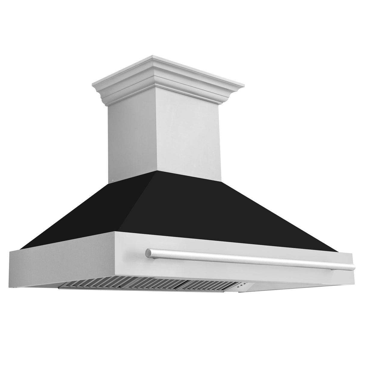 ZLINE 48 in. Stainless Steel Range Hood with Stainless Steel Handle (8654STX-48) [Color: Blue Matte]