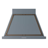 ILVE UANB36BGB Nostalgie Noblesse 36 inch Range Hood (Blue Grey, Burnished)
