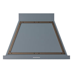ILVE UANB36BGB Nostalgie Noblesse 36 inch Range Hood (Blue Grey, Burnished)