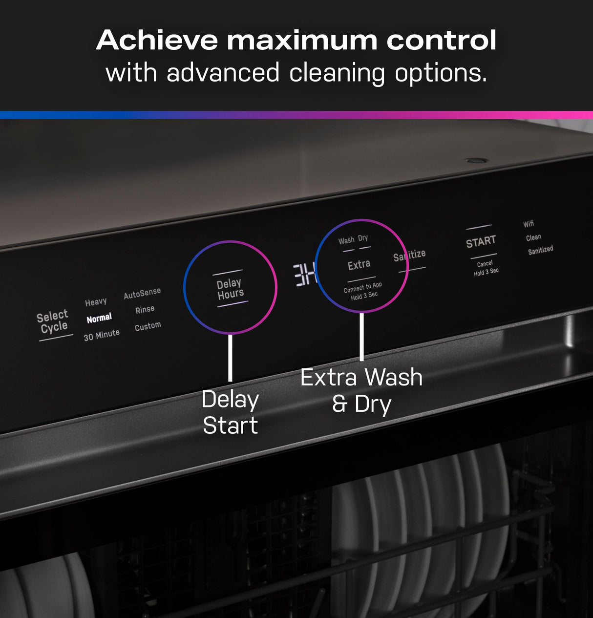 GE Profile™ ENERGY STAR® Smart Compact Dishwasher for Countertop or Built-In